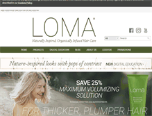 Tablet Screenshot of lomaforhair.com